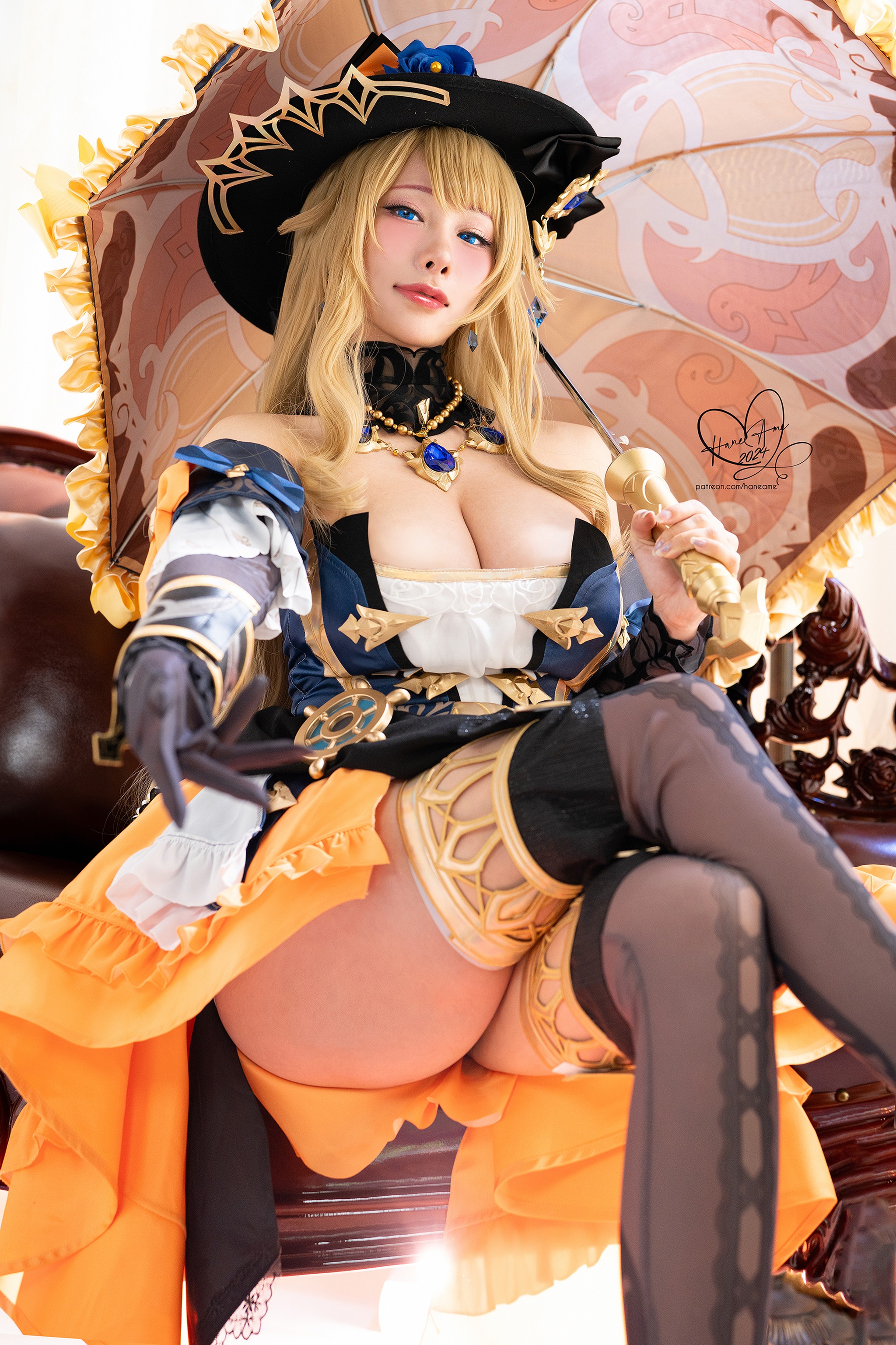 图片[1]-雨波HaneAme – NO.356 GenshinImpact_Navia （原神 娜薇亚）[36P]-XikXak